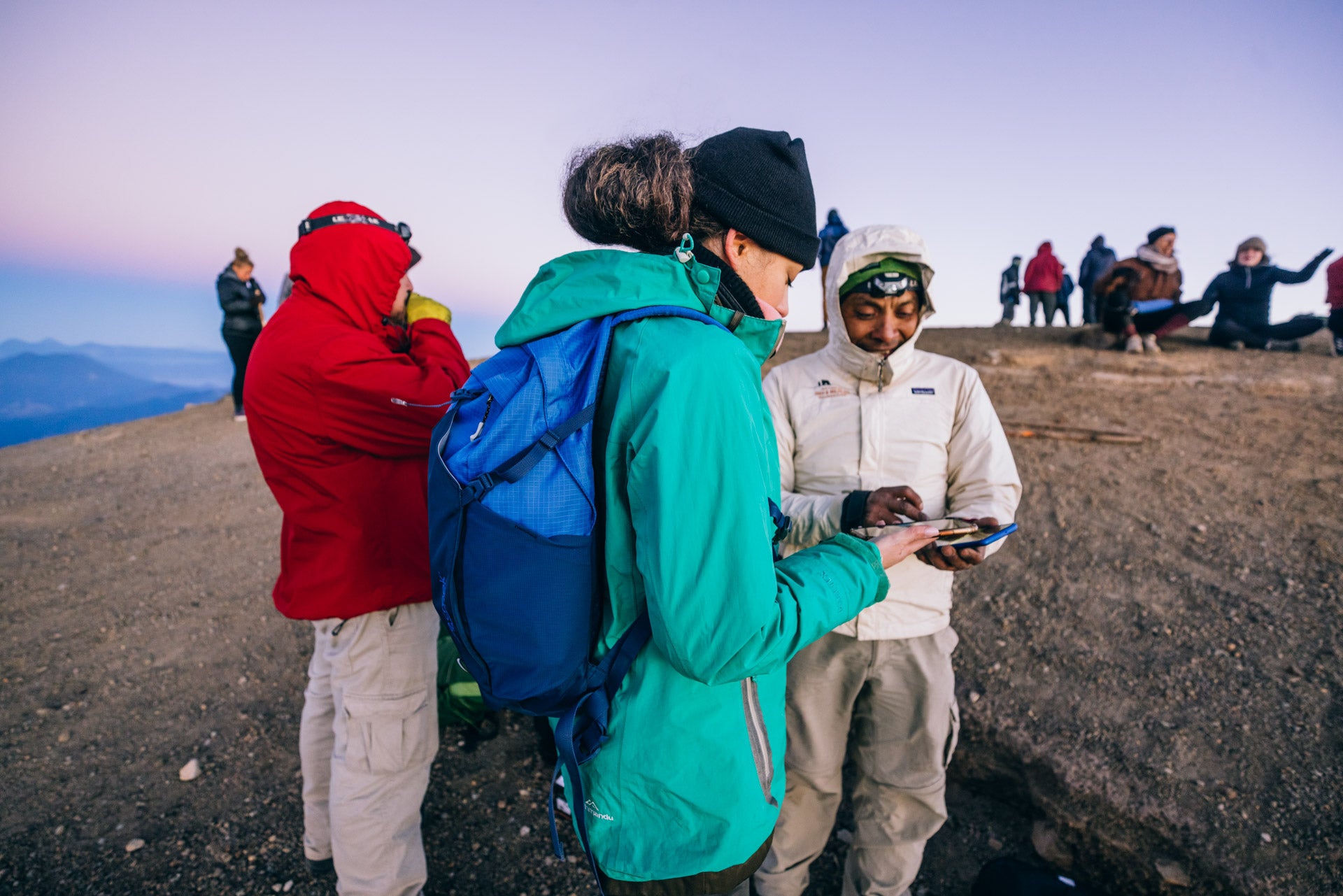 Viaventure guide, Rafael Chicojay leading a tour on Volcán de Fuego 